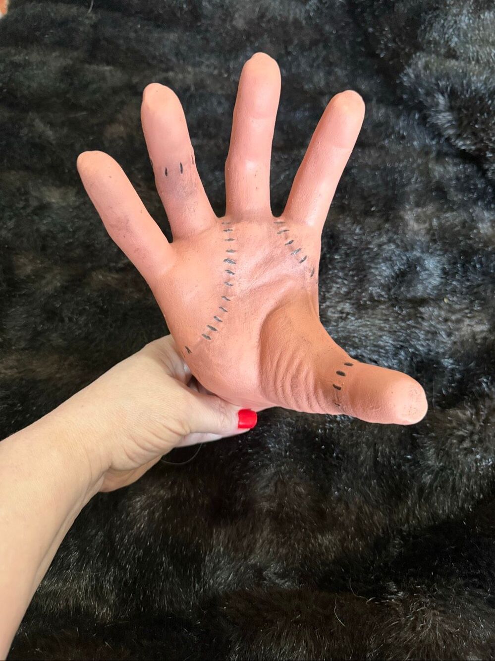 Wednesday Addams Family Thing Hand Cosplay Halloween Latex